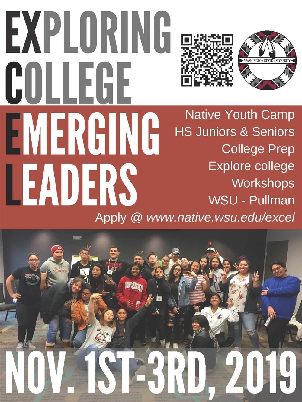 WSU Exploring College Emerging Leaders - application due 9-30-19